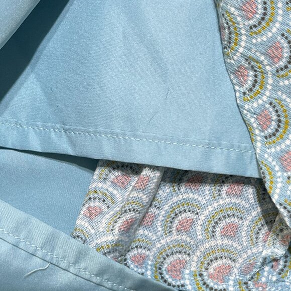 Boden Virginia Swing Mini Skirt Blue Heron Rainbow Print Lined Size 2R 2 Regular - Picture 5 of 7